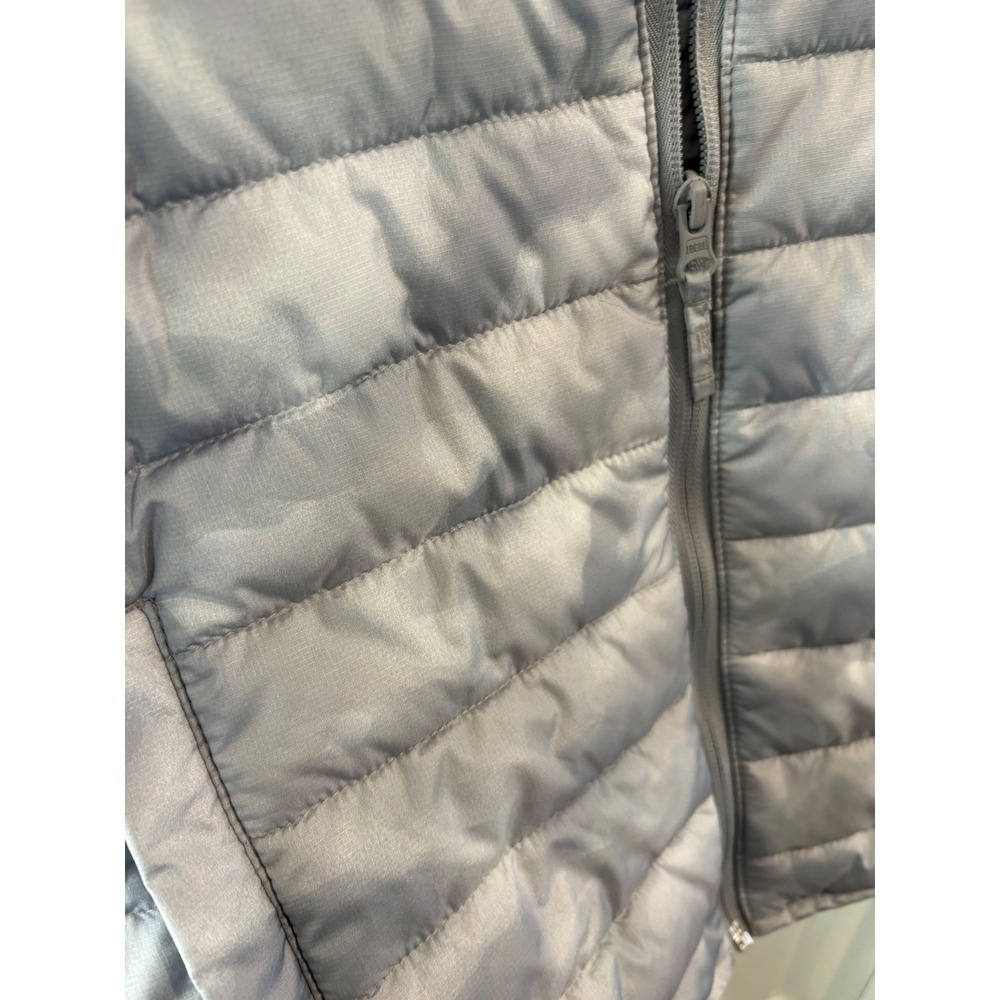 Gap ColdControl Gray Camo Puffer Vest Womens‎ Large Water Resistant Ripstop Zip - Picture 5 of 5